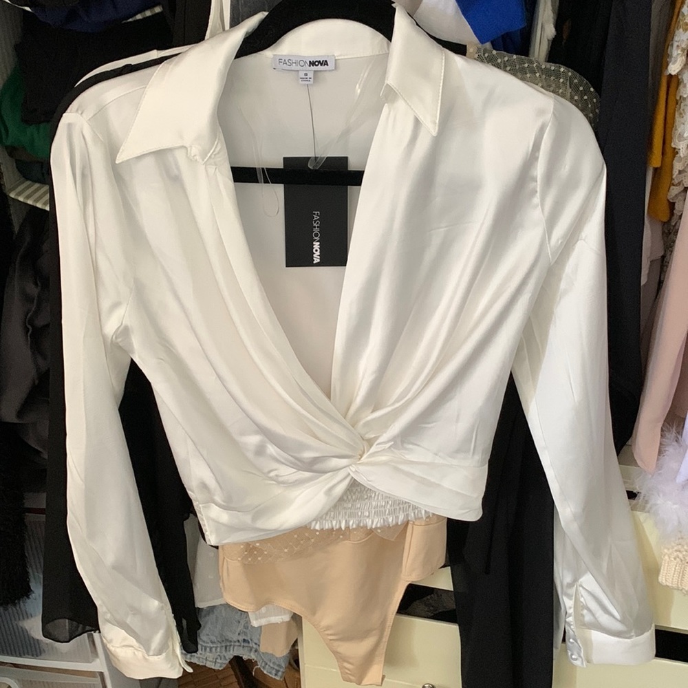 NWT white long sleeve
